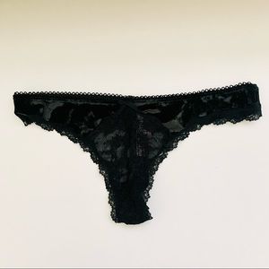 SOLD - Victoria’s Secret Velvet Lace Thong NWT